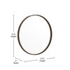 Flash Furniture 27.5" Round Bronze Metal Framed Accent Wall Mirror HFMHD-275-CRE8-512315-GG